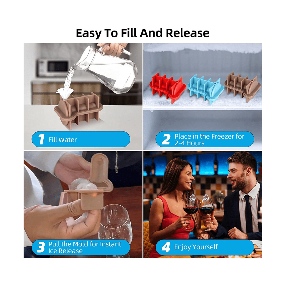 Bachelorette Party Funny Ice Cube Trays,easy-release Silicone Ice Cube Mold  Gag Gift For Ice Chilling Cocktail Whiskey Tea Coffe - Ice Cream Tools -  AliExpress