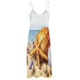 thumbnail image 4 of Seashell On The Beach Sleeveless Dress for Women Clothing Female Women's Summer Skirt, 4 of 6