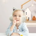 thumbnail image 3 of Fluffy Ear Muff Women Plush Foldable Earmuffs Kids Winter Earmuffs Girls Boys Cold Weather Ear Warmer, 3 of 5