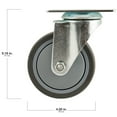 thumbnail image 3 of Titan 4 in. D Swivel Thermoplastic Rubber Caster 250 lb 1 pk, 3 of 4