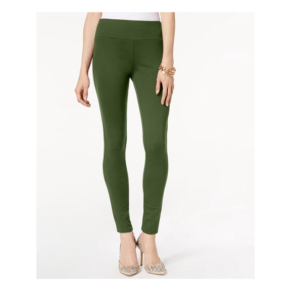 INC Womens Green Wear To Work Skinny Pants 6