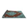 thumbnail image 2 of Ahgly Company Indoor Rectangle Medallion Light Blue Traditional Area Rugs, 7' x 10', 2 of 4