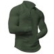 thumbnail image 4 of Blusa y camisa de manga larga con cuello alto para hombre, moda de color liso, media cremallera, blusa de manga larga con cuello alto, blusa de poliéster para hombre, 4 of 9