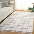 thumbnail image 2 of SAFAVIEH Montauk Bevin Checkered Area Rug, Ivory/Green, 6' x 9', 2 of 10