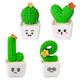 thumbnail image 2 of 4 piezas de lindas plantas de cactus pequeñas, suculentas artificiales, decoración interior para el hogar, la oficina y el coche., 2 of 9
