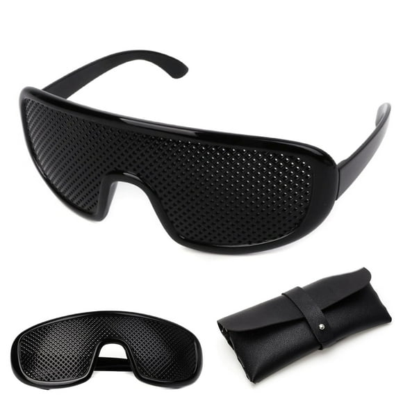 Lentes de corrección natural Patrón de malla de hierro | Gafas ergonómicas unisex de montura completa | Ayuda para el entrenamiento de la visión | Ejercicio de ojos para claridad y comodidad