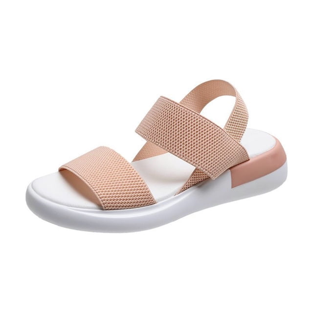 Minnieouse 1 par de zapatos con correas elásticas, sandalias deportivas de verano, calzado informal transpirable, sandalias, regalos para playa al aire Calzado Rosado Größe 35 Minnieouse AP011265-13
