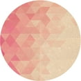 thumbnail image 1 of Ahgly Company Machine Washable Indoor Round Transitional Deep Peach Orange Area Rugs, 5' Round, 1 of 7