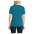 thumbnail image 2 of Plus Size Soul Music CD Graphic Design Ladies V-Neck - Teal 4XL, 2 of 2