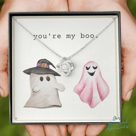 You're My Boo Necklace, Halloween Gift To My Girlfriend, Necklace For Girlfriend