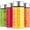 silver lid- 4 pack, variant on GOLRISEN 12 oz Wide Mouth Borosilicate Glass Juice Bottles With Stainless Steel Lids, Airtight Leak Proof, Heat-Resistant, For Juicing, Smoothie, Infused Water, Tea, Protein, Reusable & BPA Free,