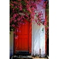 thumbnail image 2 of Mayo, Dean 11x14 Gold Ornate Wood Framed with Double Matting Museum Art Print Titled - Red Door, 2 of 4