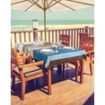 thumbnail image 2 of nqOlkjepod Colorful Wooden Outdoor Tablecloth with Umbrella Hole & Zipper, Vintage Farmhouse Wood Rectangle Table Cover 60x120 Inch, Dining Waterproof Table Cloth Protector for Patio/Party/Picnic, 2 of 7