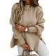 thumbnail image 1 of Sexy Dance Women Color sólido Jumper Tops Prendas de punto Loungewear Pullover Espesar Suelto Chic Suéteres de punto Caqui S, 1 of 2