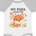 thumbnail image 4 of Inktastic My Papa Loves Me Little Fox Boys or Girls Baby Bodysuit, 4 of 5
