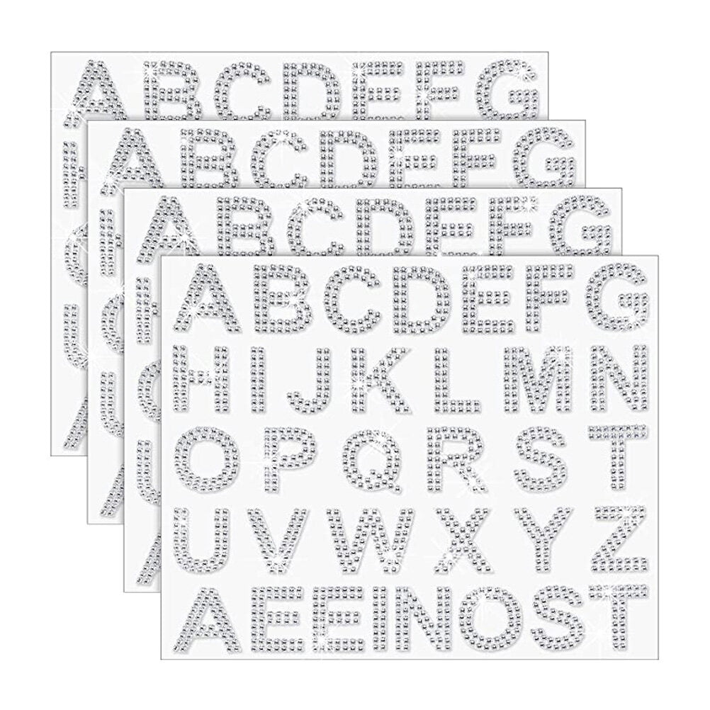 Stickers Letter Sticker Letters Rhinestone Alphabet Iron Patches