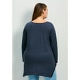 thumbnail image 2 of Avenue Women's Plus Size Urban Slub Jersey Tee, 2 of 2