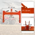 thumbnail image 6 of 3 Point Quick Hitch for Tractors, Category 1 & 2, 3000LB Capacity, 2 Receivers, 5-Level Adjustable Hook, Fits 3 Point Hitch Attachments, Fits Implements, Heavy Duty Hitch System, 6 of 8