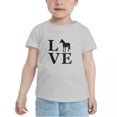 thumbnail image 2 of Horses Love Funny Toddler T-Shirts for Boys Girls (Gray, 4T), 2 of 5