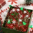thumbnail image 6 of PAPER FAIR 1 LB Metallic Red Green Crinkle Cut Paper Shredded Filler, Christmas Peppermint Candy Cane Raffia Tissue Zig, Strands Shred Craft Bedding Cushion,Wedding Birthday Gift Boxes Bag Retail, 6 of 7
