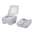 thumbnail image 2 of Veryke 2.6 Gallon Portable Toilet, Outdoor Travel Toilet, Outdoor Toilet for Camping, Hiking, Boating, Gray, 2 of 5