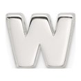 thumbnail image 4 of Auriga Fine Jewelry 925 Sterling Silver E-coated Letter W Slide Charm Pendant for Women (L- 7.19mm), 4 of 6