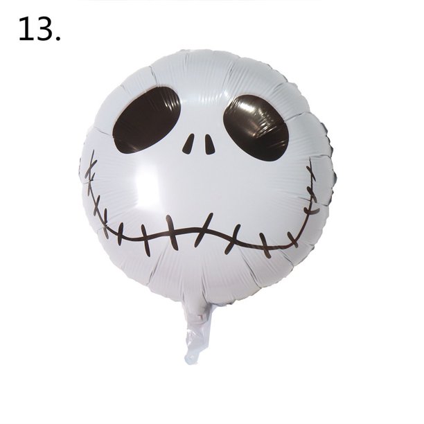 Globo De Calavera De Halloween Barco Pirata Aluminio En Forma Decoración De Fiesta