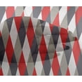 thumbnail image 4 of oneOone Viscose Chiffon Candy Red Fabric Argyle Check Dress Material Fabric Print Fabric By The Yard 42 Inch Wide, 4 of 4