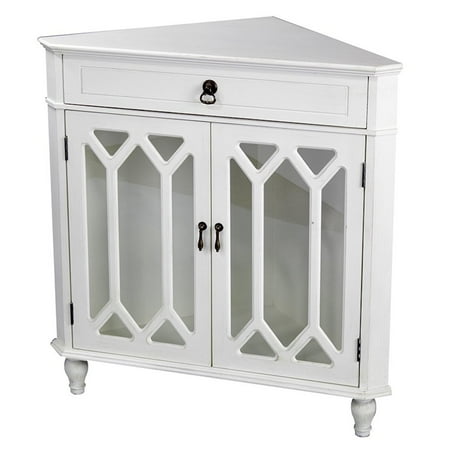 Heather Ann Creations 2 Door Corner Cabinet With Drawer And