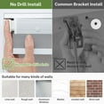 thumbnail image 5 of MiLin No Drill Cellular Shades - Cordless Cellular Blinds No Tools for Indoor Windows Bottom Up Blinds Tension Shades Easy to Install for Home Office (Blackout, Grey, 46 1/2" W X 40" H), 5 of 6