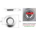 thumbnail image 2 of Stainless Steel Sink Strainer, Durable Kitchen Sink Filter with Micro-Perforation, 2 of 5