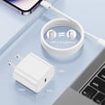thumbnail image 3 of iPhone Fast Charger,3 Pack 20W USB C Wall Charger Block Adapter with 10FT Long Fast Charging Cable Compatible for iPhone 14/13/12/11/Pro/Pro Max/XS/Mini, iPad, 3 of 7