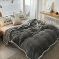 thumbnail image 2 of CJC Flannel Blanket Three-layer Weighted Bed Blanket for Adult Cozy Plush Flannel Sofa Blanket Soft Throw Blanket for Couch 70 * 80 in/80 * 90 in, 2 of 6