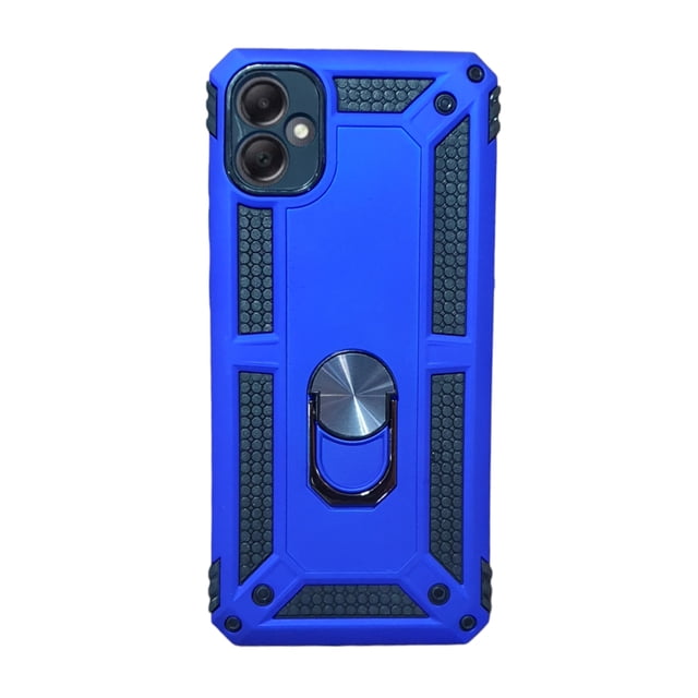 Funda Uso Rudo Con Anillo Magnético Para Samsung A05 Azul Rey Cely Vesmir Más 2 Micas De Cristal