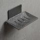 thumbnail image 2 of Bathroom Soap Dish, Soap Holder with Self-Draining Tray, Shower Wall Soap Tray, 4-Slot Self-Adhesive Soap Container (Gunmetal Gray), 2 of 5