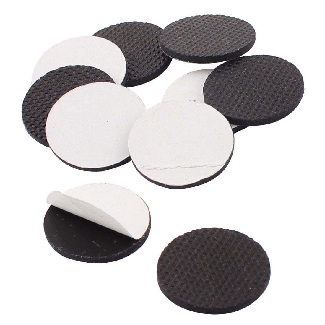 Houseware Rubber Self Stick Protecting Furniture Foot Pads Mats Black