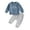 Blue, variant on Fall Winter Baby Boy Clothes Infant Outfit 6M 12M 18M 24M 3Y Letter Print Sweatshirt Pants 2Pcs Sweatsuit Boys Clothiing Set