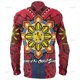 thumbnail image 1 of Camisas de manga larga con emblema étnico de Filipinas con estampado 3D vintage de tamaño pequeño para hombre, blusas con estampados tribales de Filipinas, 1 of 6