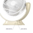 thumbnail image 2 of Ventilador de escritorio Lámpara de mesa 3 Engranajes Iluminación Ventilador eléctrico Ventilador enfriador de aire para oficina en casa Wdftyju Libre de BPA, 2 of 3