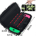 thumbnail image 3 of Herdesigns St. Patrick's Day Green Clover Shamrock Leaf Carrying Case for Nintendo Switch OLED Model 2021 & Switch 2017 with 20 Game Card Slots, Portable Travel Carry Case for Accessories and Console, 3 of 8