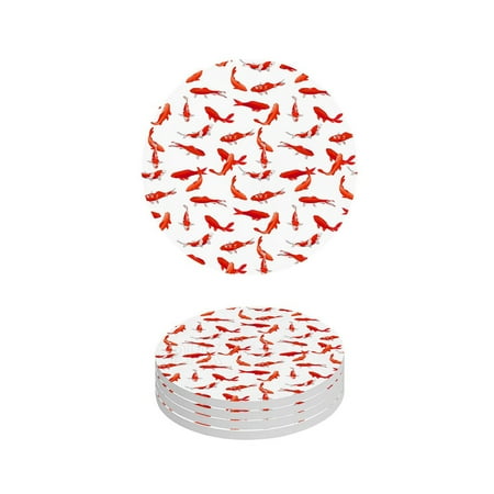 

Tangnade Fall Decorations for Home Valentine s Day Gift Water Absorption And Heat Insulation Ceramic Cup Mat 4PC on Sale
