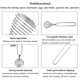 thumbnail image 2 of Acero inoxidable Spring Coil Cream Egg Beater Gravy Cream Hand Mixer Accesorios de herramientas de cocina para mezclar, batir, batir, revolver, cocinar, 2 of 5