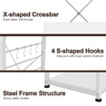 thumbnail image 5 of SogesPower Kitchen Stand 4-Tier Storage Shelf with Hooks Microwave Oven Stand Multifunction Workstation Shelf- White, 5 of 8