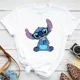 thumbnail image 3 of Camiseta informal de manga corta con puntada superior, dulce camiseta de algodón de tendencia, ropa para niños, camisetas gráficas de verano a la moda para niños y niñas, 3 of 5