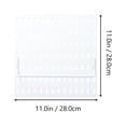 thumbnail image 2 of OULII Pegboard Wall Mount Kitchen Storage Rack 1Set 11x11in White Plastic Tool Organization For Home, 2 of 8