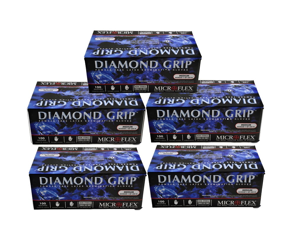 diamond grip latex gloves