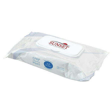 Sunset CPAP Mask Cleaning Wipes - Flow Pack 62