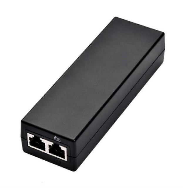 Inyector PoE de 2,5 Gigabit 100/1000 Mbps/1G/2,5G para IEEE802.3af/At Fuente de alimentación activa para salida de dispositivo PoE 54V Enchufe europeo