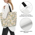 thumbnail image 3 of Balery Daisy Bolsa Tote Estilo Estético con Cremalleras, Bolsa de Hombro, Bolsa de Compras Grande y Plegable, 3 of 8