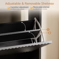 thumbnail image 6 of Brafabhome Shoe Storage Cabinet with 2 Flip Drawers, Modern Freestanding Narrow Fluted Shoe Cabinet with Drawer for Entryway, Hallway | Black, 6 of 8